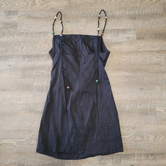 ZARA | Draped Linen Blend Dress | Sz. L - Picture 10 of 14